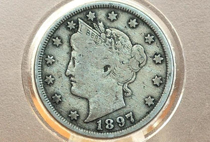 1897 Liberty Head Nickel - 1897 V Nickel - Philadelphia Mint