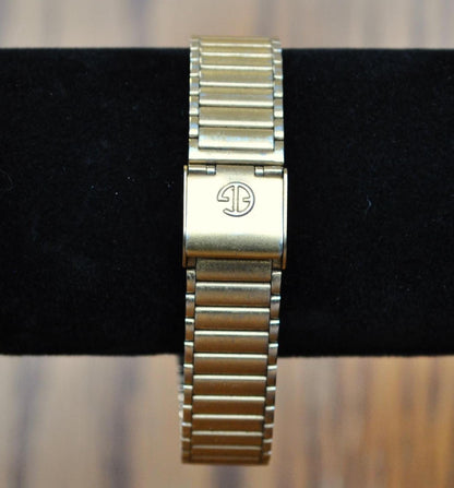 Vintage Armitron Gold-Toned Diamond Quartz Tank Watch - Unisex Vintage Watch - 20/2118A Model - Armitron Diamond Gold Watch - Does Not Work