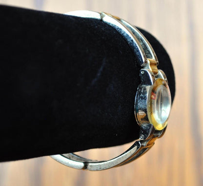 Vintage Armitron Now Quartz Two-Toned Link Watch - Unisex Vintage Watch - 75/1983D Model - Armitron Now Series Circle Watch - Does Not Work