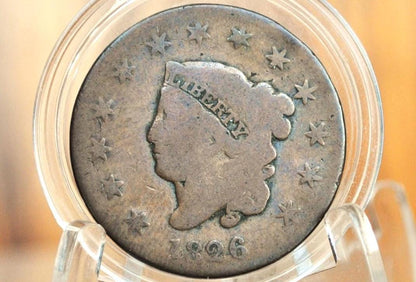 1826 Matron Head Large Cent - Choose by Coin - Low Mintage Date - 1826 Coronet Liberty Head Cent - 1826 Penny