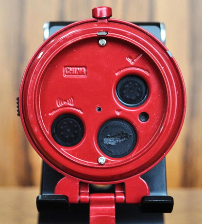 Vintage Big Ben Westclox Red Compact Travel Alarm Clock - Working, New Battery - Big Ben Travel Clasp Super Cool Vintage Alarm Clock!