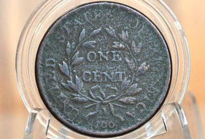 1801 Draped Bust Large Cent - AG, Prior Corrosion - US Large Cent 1801 One Cent US - Rarer Date, Competitively Priced
