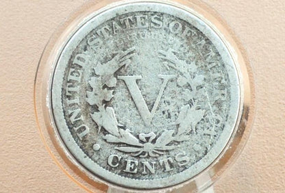 1884 Liberty Head Nickel - Cull Grade - Semi-Key Date - 1884 V Nickel - Philadelphia Mint - 1884 Nickel - V Nickel Key Date