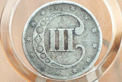 1852 Three Cent Silver US Coin - Choose by / Grade / Condition - 1852 3 Cent - Trimes / Silver 3 Cent Pieces - Good Type Coin