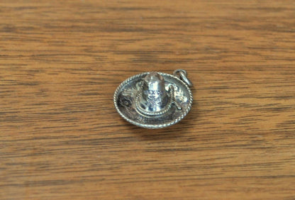 Vintage Sterling Silver 925 Mexico Art Eagle Sombrero Charm - Vintage 925 Mexico Eagle Sombrero Charm - Vintage Sombrero Sterling Silver