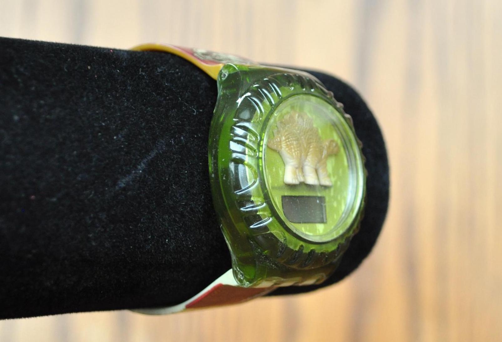 Antique Burger King 1997 Jurassic Park the Lost World Stegosaurus Watch - Jurassic Park Series Watch - Not Working