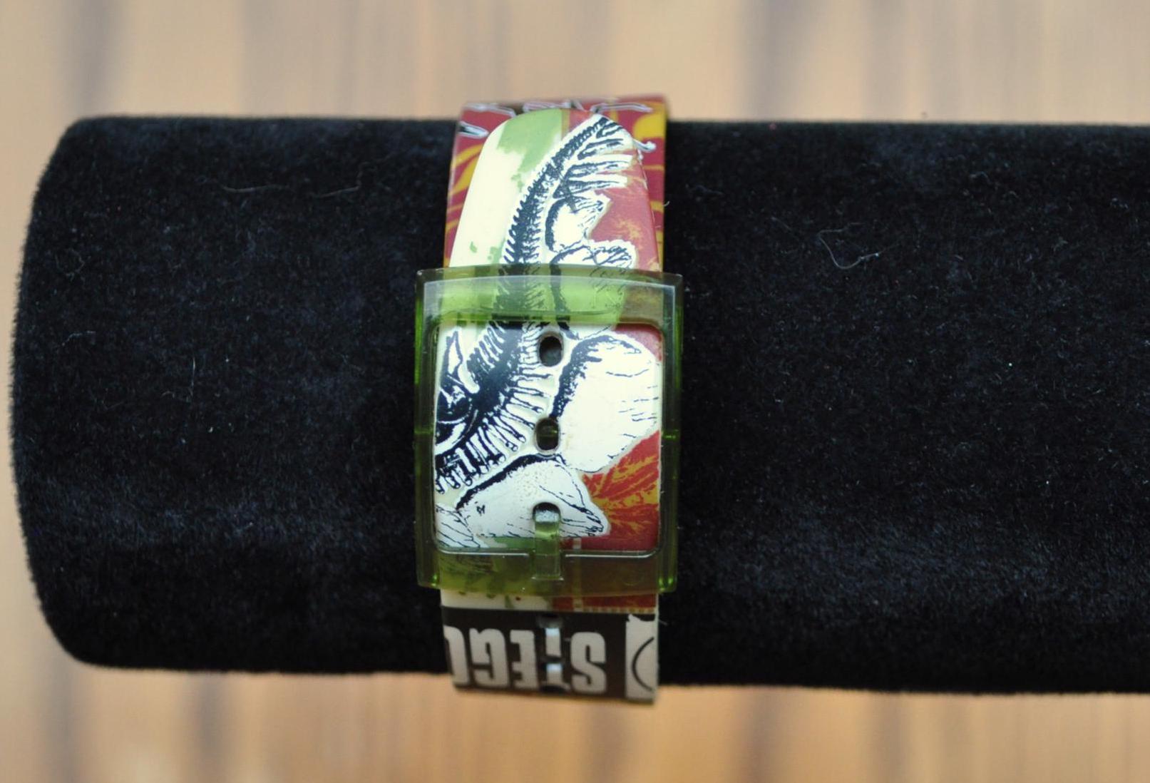 Antique Burger King 1997 Jurassic Park the Lost World Stegosaurus Watch - Jurassic Park Series Watch - Not Working