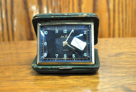 Antique Seth Thomas Travel Alarm Clock - 7 Jewels Germany - Not Working!