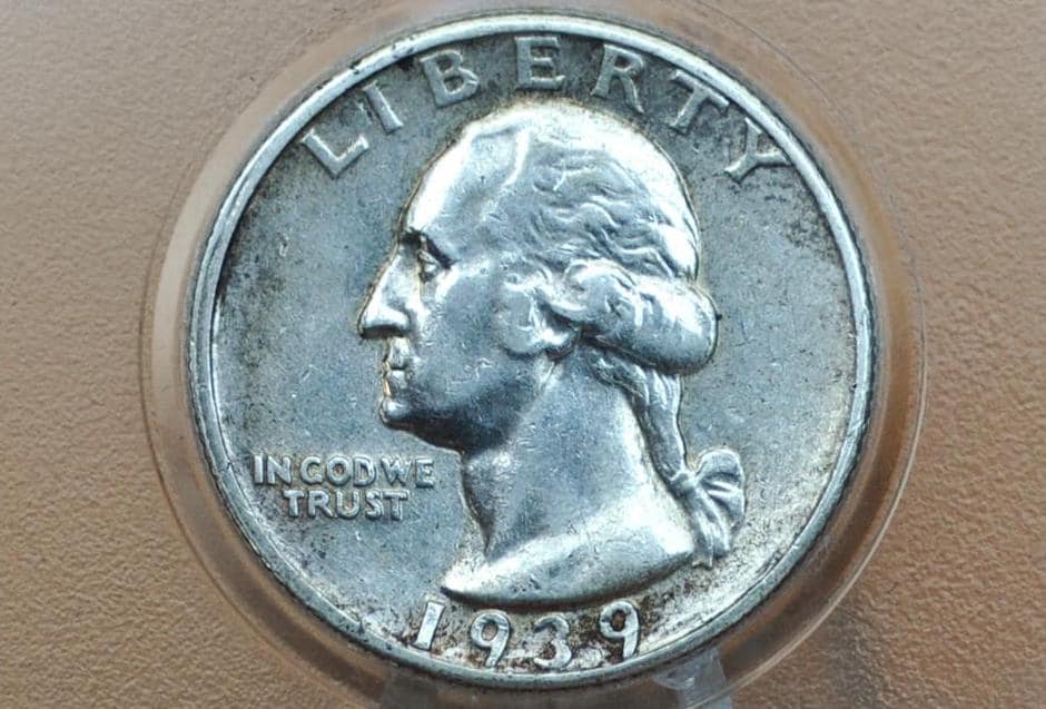 1939 D Washington Silver Quarter - G-VF (Good to Very Fine) Grade; Choose by Grade - Denver Mint - 1939D Quarter 1939 D