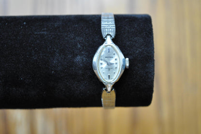 Vintage Waltham Ladies 17 Jewel with Diamond Accents Windup Watch - Antique Diamond Accent Waltham Watch - Not Working