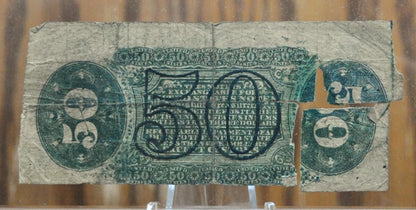 3rd Issue 50 Cent Fractional Note Fr#1331 G/VG Grade / Condition - Third Issue Fractional Note Fifty Cent Fr1331
