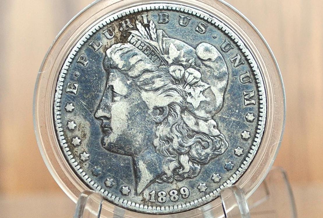 1889 Morgan Silver Dollar - Choose by Grade / Condition, Beautiful Detail - Philadelphia Mint - Silver Dollar 1889 P Morgan