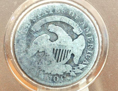 1833 Capped Bust Dime - G+ Condition; - 1833 Silver Dime US One Dime 1833 Bust Dime - Historic Coin Type, Affordable Coin