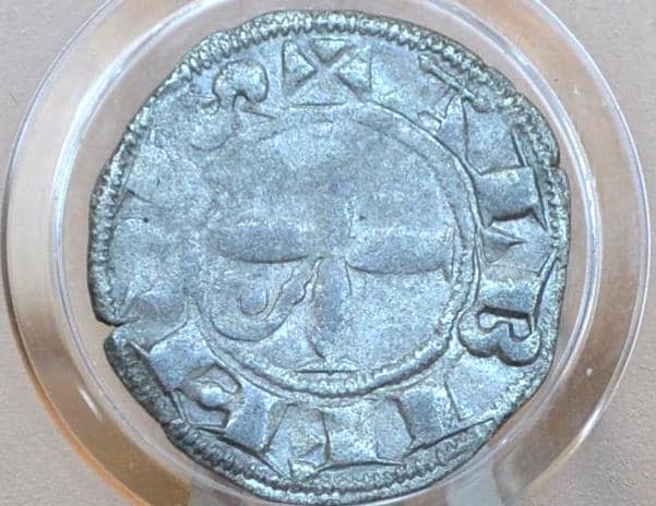 1222-1249 French Languedoc Albi Raymond VII and Bishop Durand French Denier - Medieval French Coins - Great Condition -