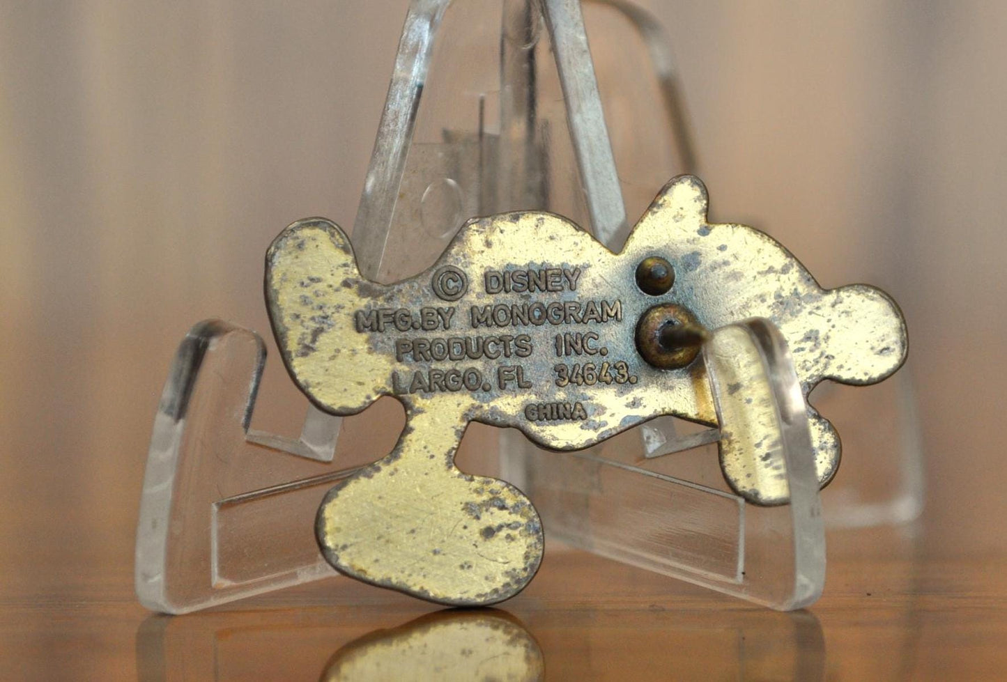 Vintage Disney Mickey Mouse Pin! - Stamped "Disney" - Collectible Vintage Disney Pin / Broach, Mickey Mouse Jewelry