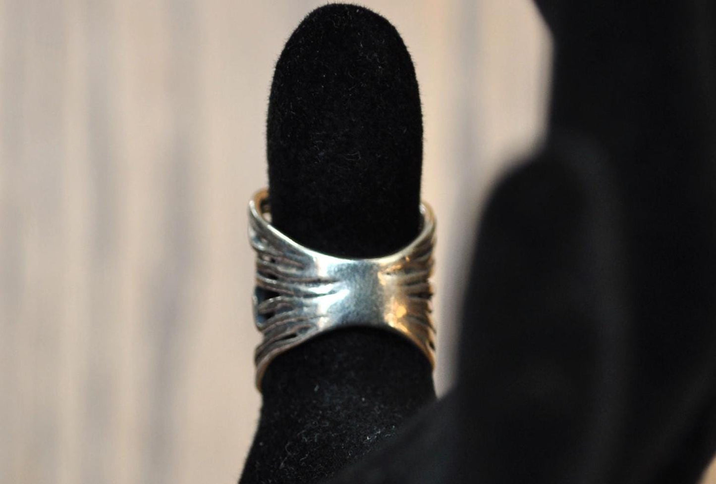 Rare Israeli Blue Opal Didae Shablool 925 Sterling Silver Flower Ring - Size 6.5 - Israeli Ring