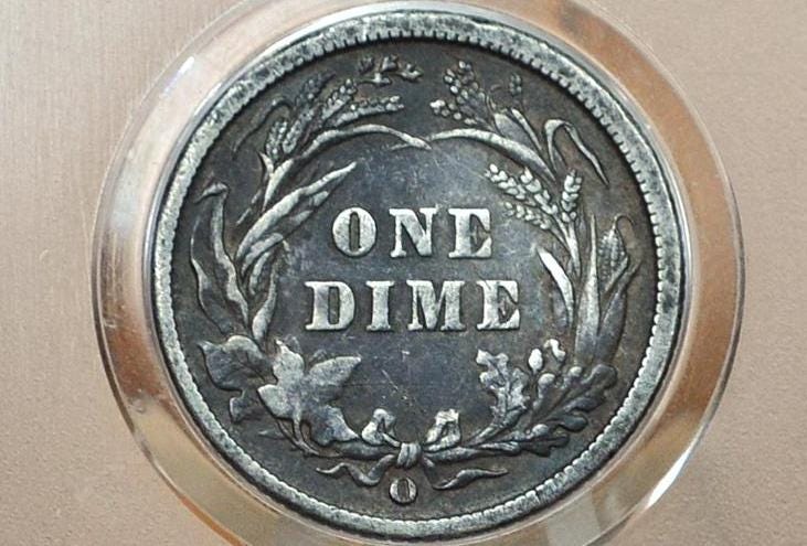 1898-O Barber Silver Dime - VF - New Orleans Mint - 1898 O Barber Dime 1898O Dime Silver