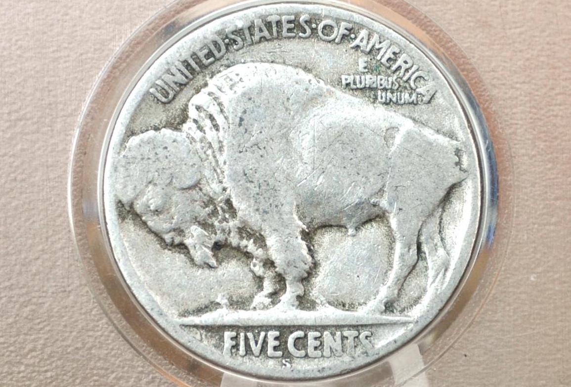 1926-S Buffalo Nickel - Key Date, Rare Coin - San Francisco Mint 1926 Nickel - Low Mintage Date - 1926 S Nickel Indian Head 1926S