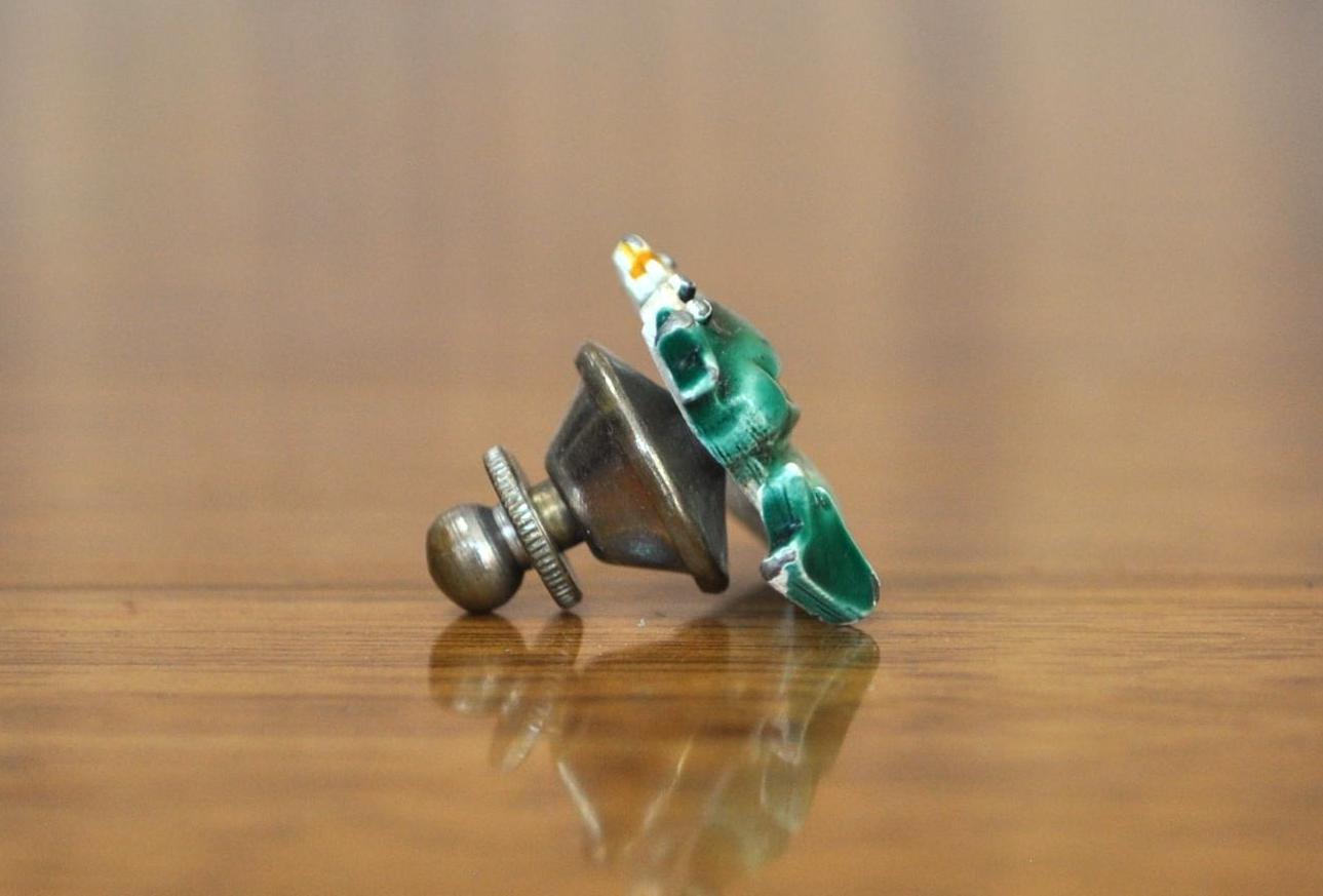 Vintage JJ Jonette Frog With Sunflower Pin Lapel Enamel Collectible - JJ Jewelry - JJ Jonette Frog Pin