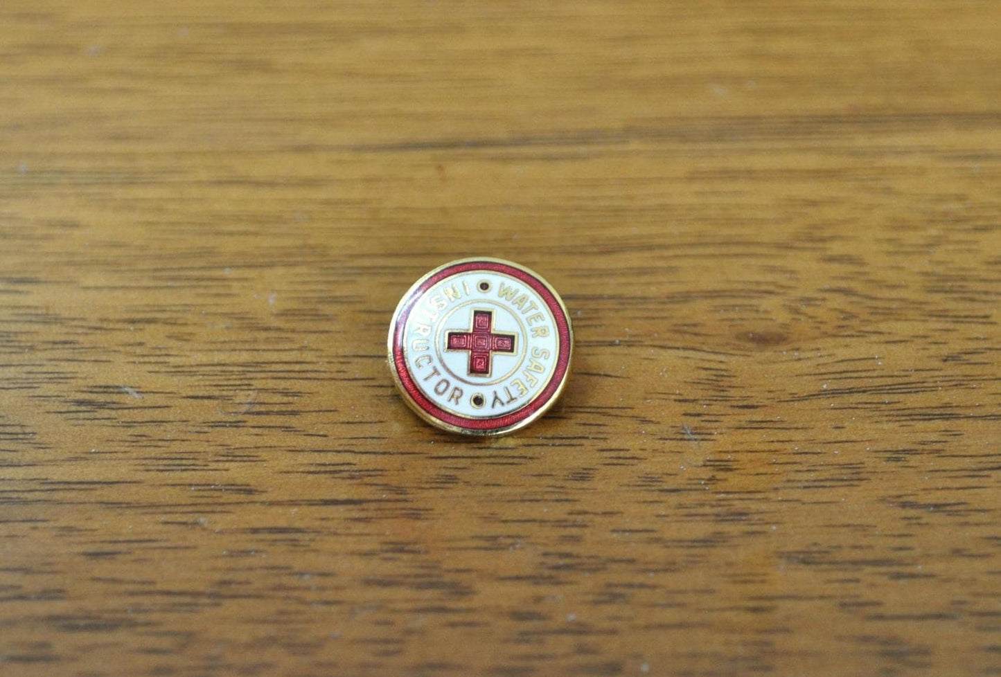 Amazing Red Cross Water Safety Instructor Pin - Collectible American Red Cross Pin Water Safety Instructor - American Red Cross Antique