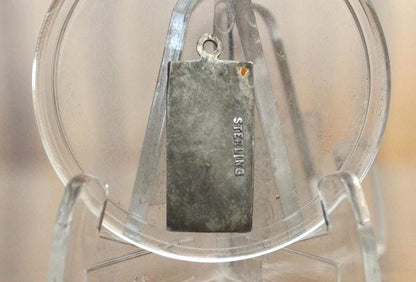 Antique 925 Sterling Silver WWII Blue Star Flag Son in Service Mothers Charm - WWII Mothers Charm - WWII Blue Star Flag Charm