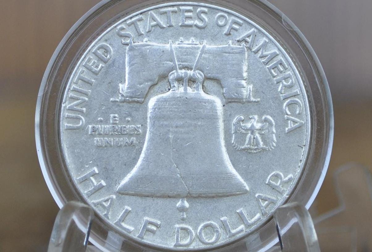 1951 P,D,S Franklin Silver Half Dollar - Choose By Grade & Mint! - 1951 S Franklin Half Dollar 1951 D Half Dollar 1951P Half 1951S