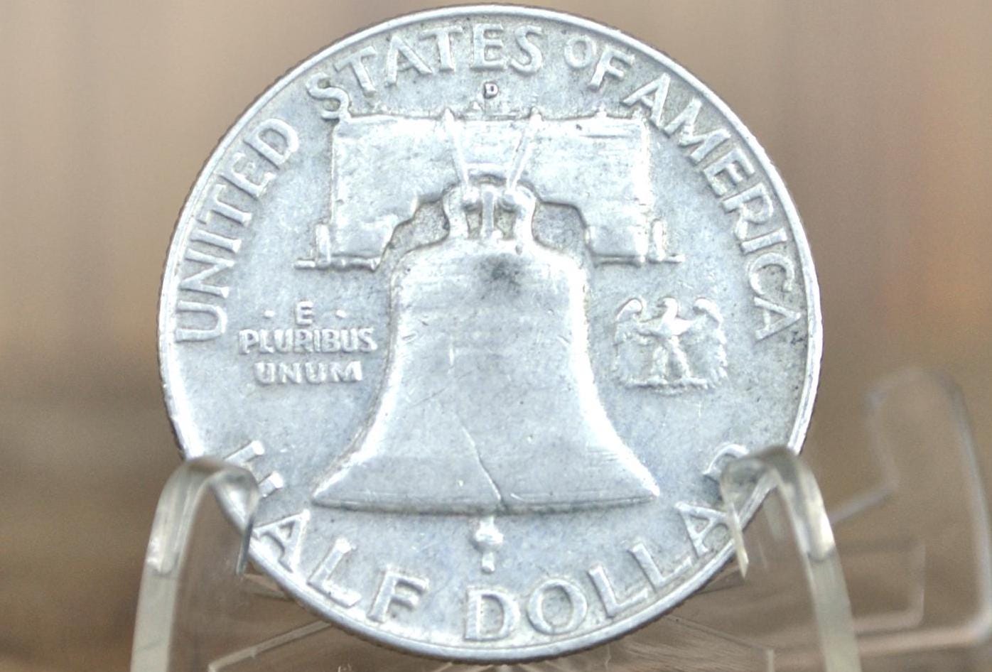 1952 Franklin Silver Half Dollar - Philadelphia Mint - Silver Half Dollar - 1952-P Benjamin Franklin Half Dollar - 1952 P Franklin Half