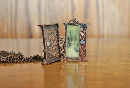 Extremely Rare Narnia Wardrobe Opening Locket Pendent - Narnia Wardrobe Locket - Intricately Carved Narnia Wardrobe Locket