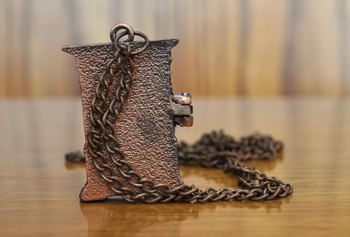 Extremely Rare Narnia Wardrobe Opening Locket Pendent - Narnia Wardrobe Locket - Intricately Carved Narnia Wardrobe Locket