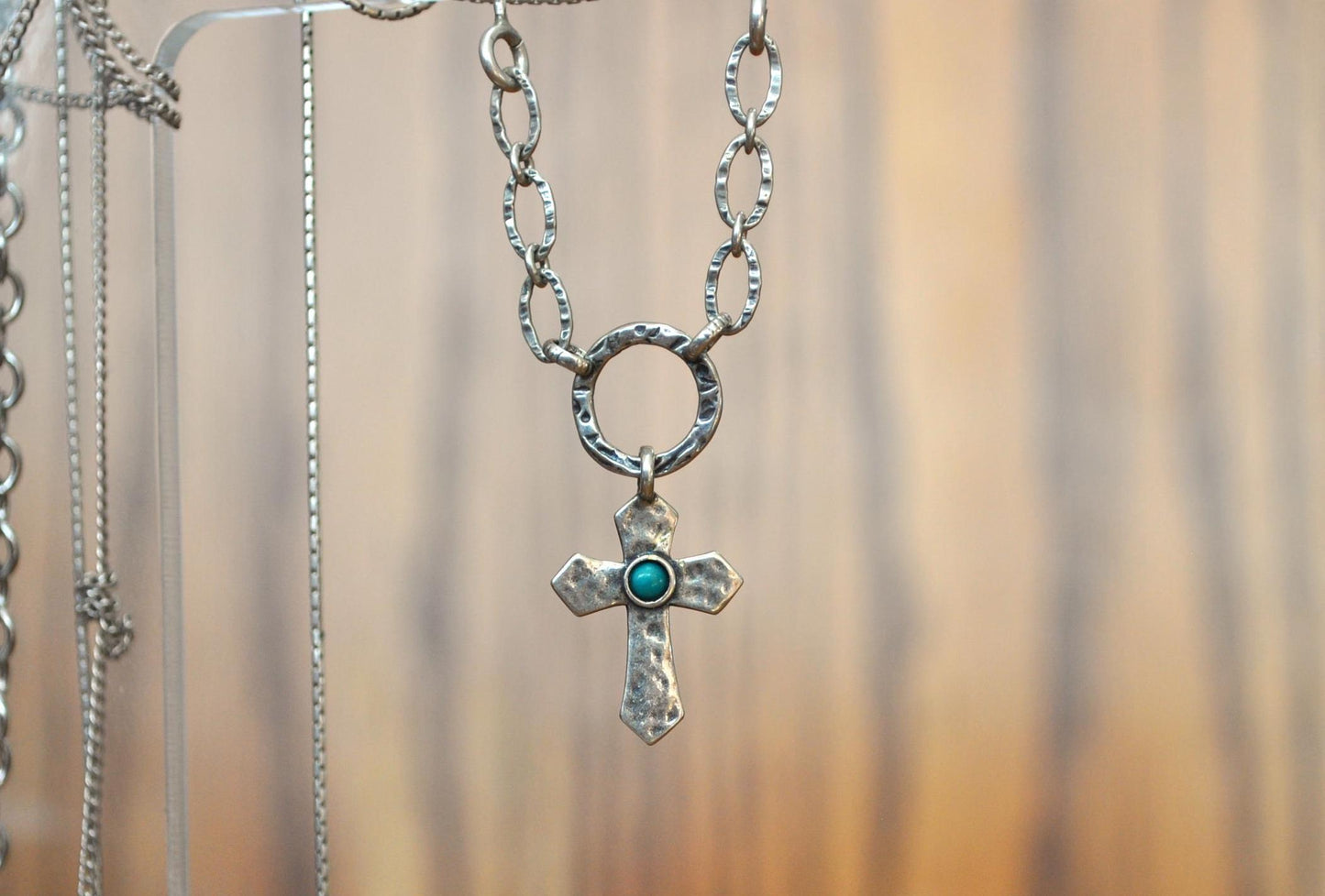 Rare Israeli Blue Opal Didae Shablool 925 Sterling Silver Pendant - 22 mm - Israeli Didae Shablool Pendant - Damaged Clasp