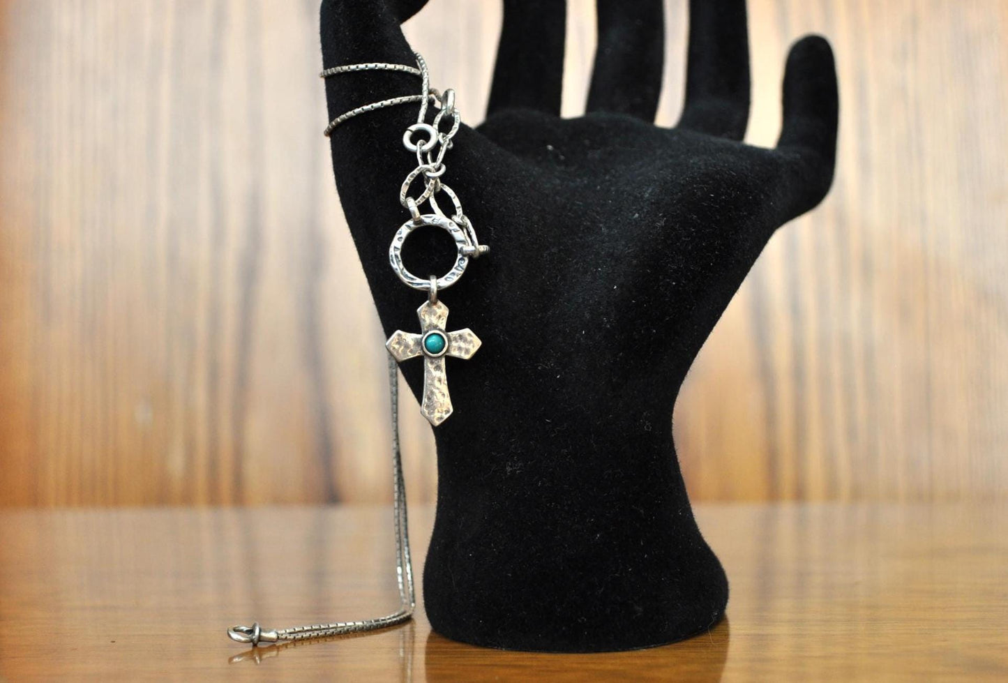 Rare Israeli Blue Opal Didae Shablool 925 Sterling Silver Pendant - 22 mm - Israeli Didae Shablool Pendant - Damaged Clasp