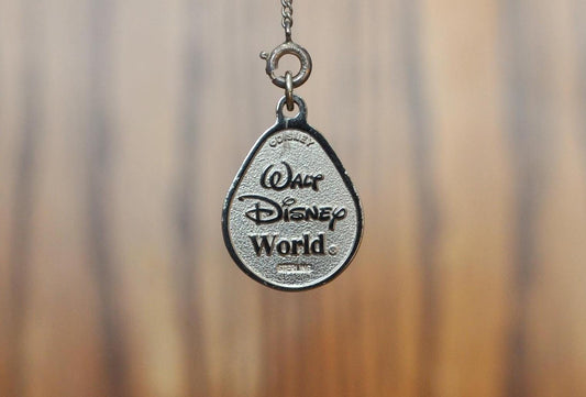 Vintage Sterling Silver Walt Disney World Magic Kingdom Teardrop Charm, Stamped "Disney " & "Sterling" - Collectible Vintage Disney Charm!