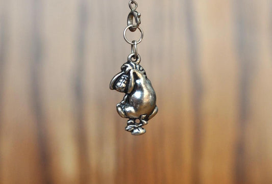 Vintage Sterling Silver Christopher Robin's Eeyore Charm, Stamped "Disney "- Collectible Vintage Disney Charm!