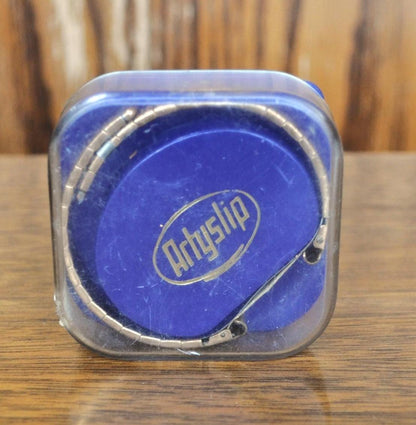 Vintage Artyslip 8mm Gold-Toned Ladies Cocktail Watch Band Cuff - New Old Stock, In Box - West Germany - Awesome Boxed Artyslip Watch Band