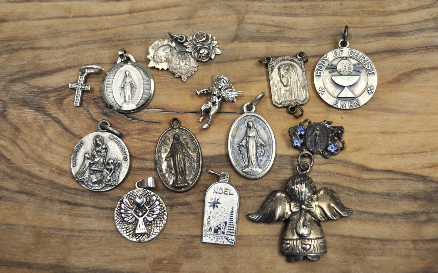 Religious Sterling Silver Charms! Choice of Charm! - Jesus Christ Charms, Mary Magdalene Charms, Saint/Pope Charms, Children Charms & More!