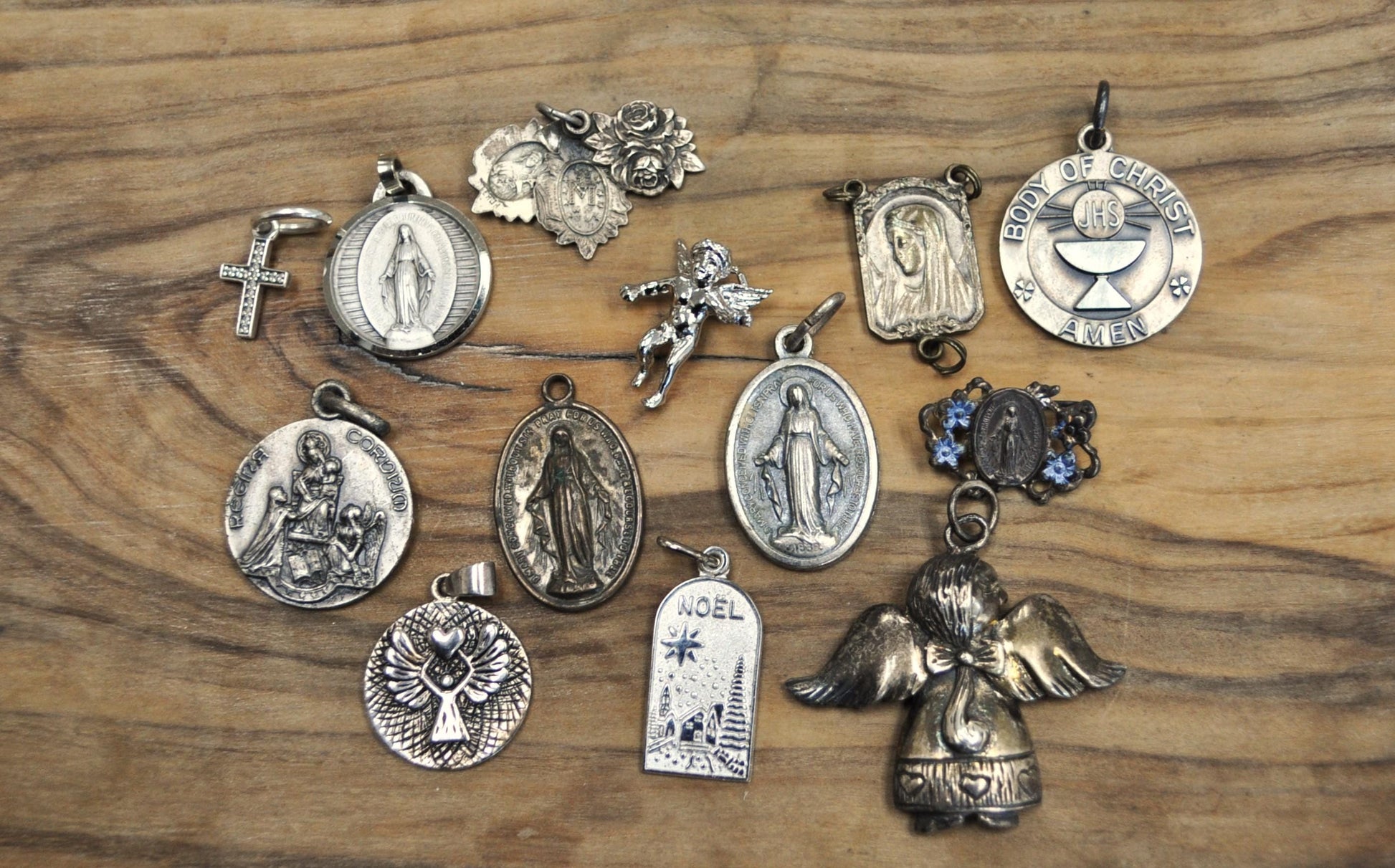 Religious Sterling Silver Charms! Choice of Charm! - Jesus Christ Charms, Mary Magdalene Charms, Saint/Pope Charms, Children Charms & More!
