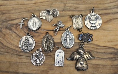 Religious Sterling Silver Charms! Choice of Charm! - Jesus Christ Charms, Mary Magdalene Charms, Saint/Pope Charms, Children Charms & More!