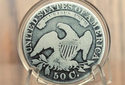 1828 Capped Bust Half Dollar - G/VG - Affordable Price - 1828 Half Dollar US Half Dollar 1828, Rare Early Half, Low Mintage