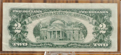 1963 STAR NOTE Red Seal 2 Dollar U.S. Note - XF (Extremely Fine) Condition - 1963 Two Dollar U.S. Note 1963 Star Note Fr#1513*