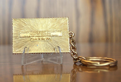 Rare Looney Tunes USA 32 Bugs Bunny 1997 Stamp Keychain Charm - 1997 32 Cent Stamp - Collectible Vintage Looney Tunes Charm!