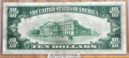 1934 10 Dollar Silver Certificate Mule Note - Rev. 585+ - Choice of Grade - Blue Seal 1934 Ten Dollar Silver Cert Mule Note - Fr#1701m