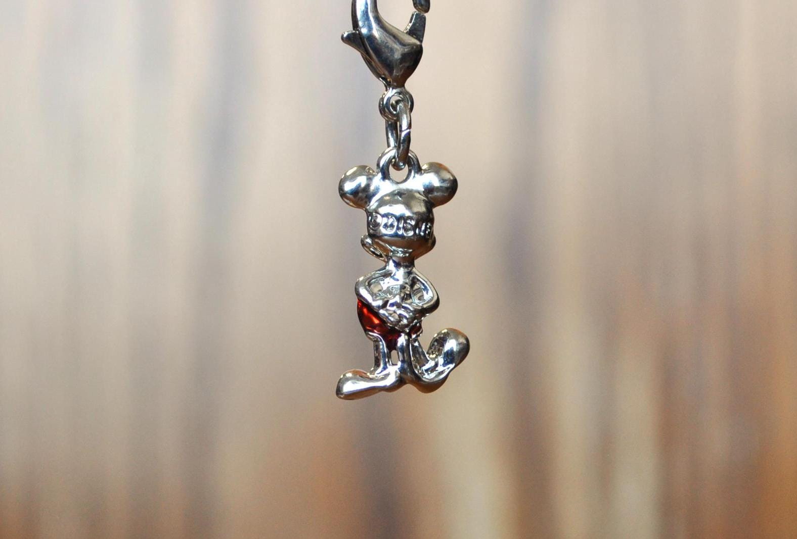 Vintage Disney Mickey Mouse Pin Charm - Stamped "Disney" - Collectible Vintage Disney Charm, Mickey Mouse Jewelry