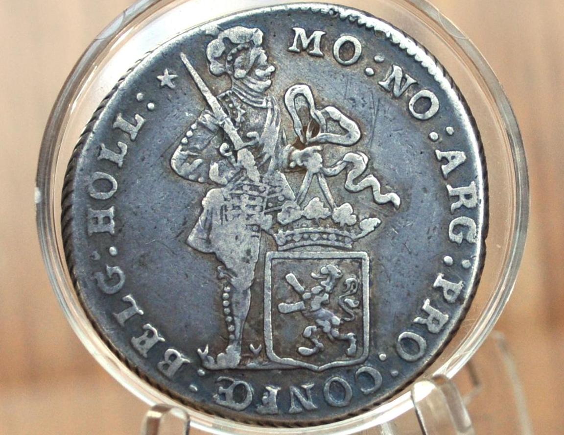 1802 Batavian Republic Holland Silver - Netherlands Coin - Silver 1800s Ducat - Great Condition - Very Rare -