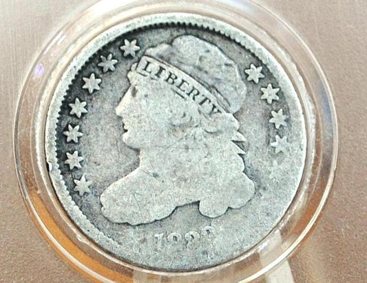 1833 Capped Bust Dime - G+ Condition; - 1833 Silver Dime US One Dime 1833 Bust Dime - Historic Coin Type, Affordable Coin