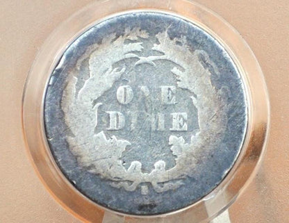 1872-S Seated Liberty Dime - Good Condition - 1872 Seated Liberty Dime - Early American Coin - 1872 Silver Dime Liberty Seated 1872