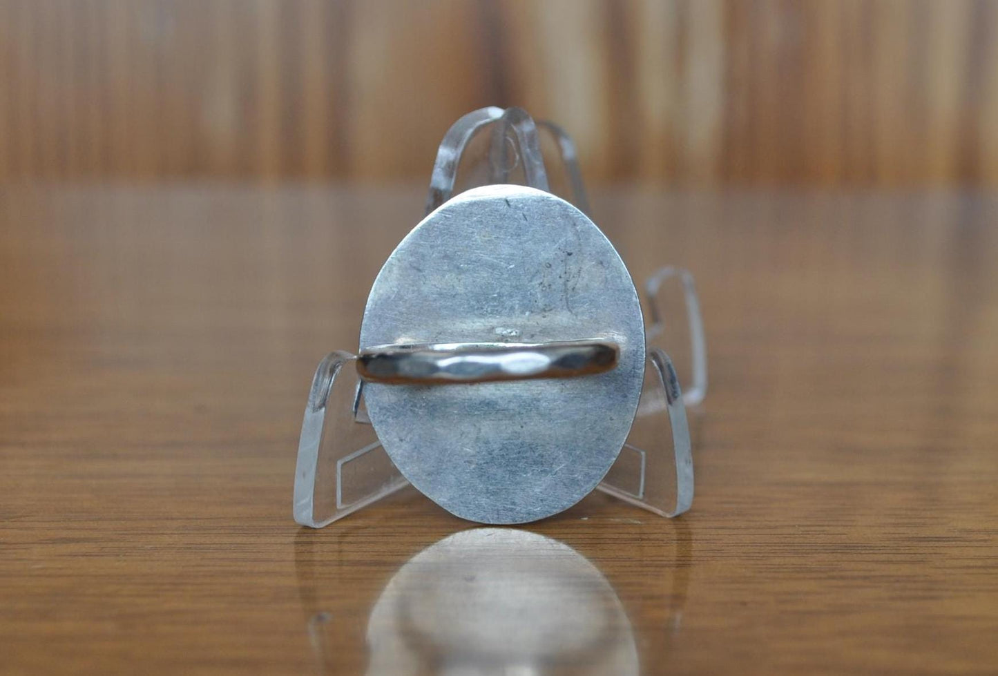 Homemade Coral Fossil Ring - Size 8.5 - Coral Fossil Ring - Tested as Sterling Silver