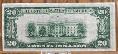 1929 National Currency 20 Dollar Note - Choice of Grade - New York (B) Bank Issue - 1929 B Twenty Dollar Federal Reserve Bank - Fr#1870-B