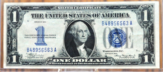1934 1 Dollar Silver Certificate - XF - Fr#1606 - Funny Back Note - 1934 One Dollar Silver Cert.
