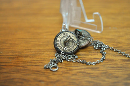 Antique 1870's New Hampshire College Cadet Uniform Buttons - NH Cadet Uniform Pins - N.H.C. Cadet Button Pins