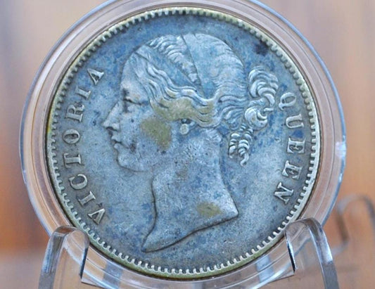 1840 East India Company 1 Rupee, Great Condition, East India Company Silver One Rupee 1840, Early 1800's Coin